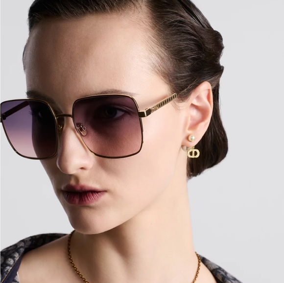 DiorCannage S1UGradient Purple-to-Pink Square Sunglasses - Picture 3 of 8